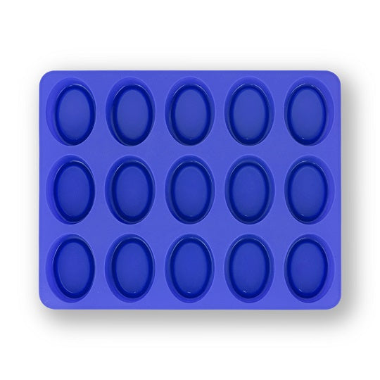 Oval Shape Silicone Mold ( 15 Cavity ) - Blue Color