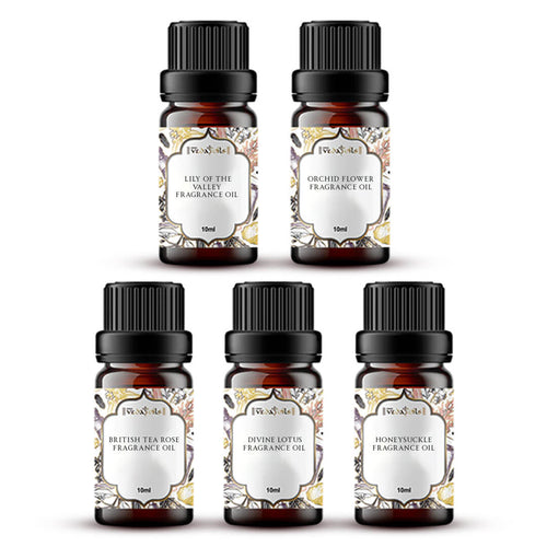 5 Feminine Fragrance Oils Sample Kit - 10 Ml Each