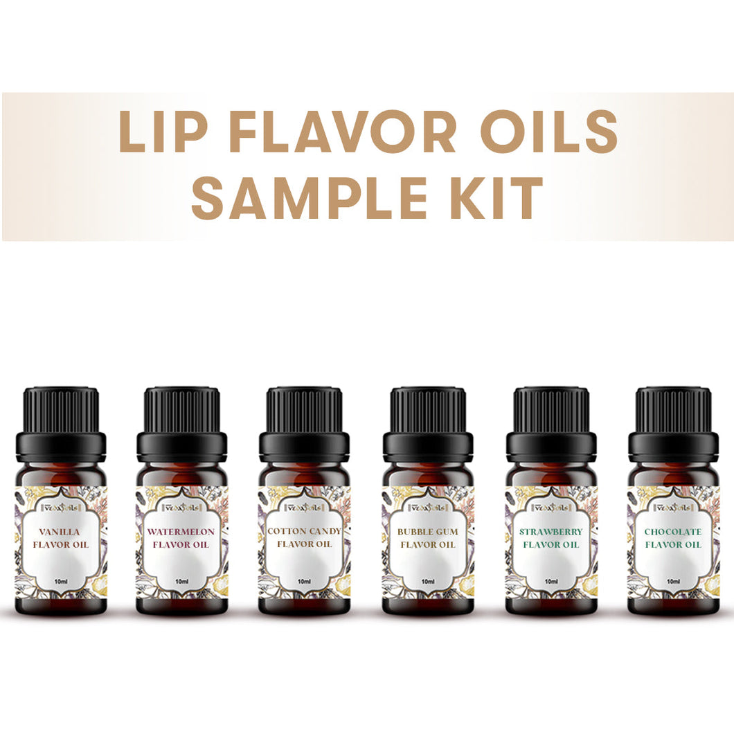 6 Lip Flavour Oil Sample Kit - 10 Ml Each