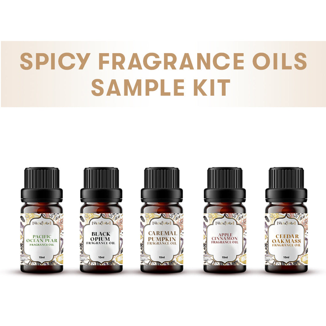 Spicy Fragrance Oils Sample Kit - 10 Ml Each