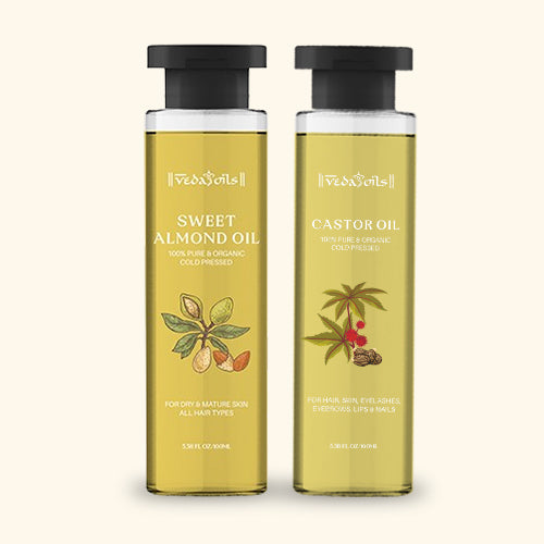 Sweet Almond Oil + Castor Oil - Combo Pack