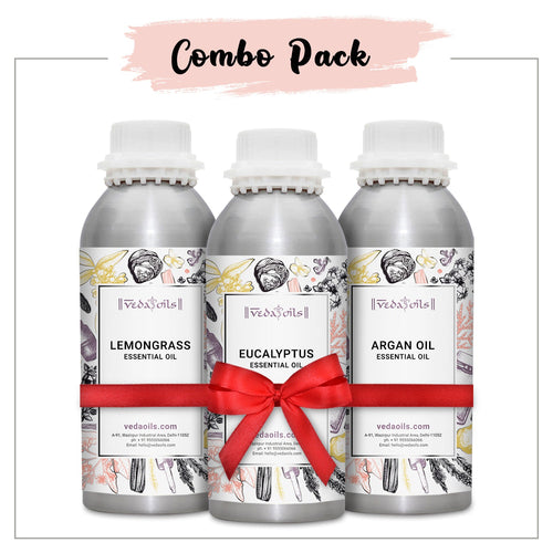 Lemongrass Oil | Eucalyptus Oil | Argan oil - Combo Pack