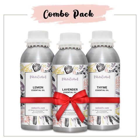Lemon Oil | Lavender Oil | Thyme Oil - Combo Pack